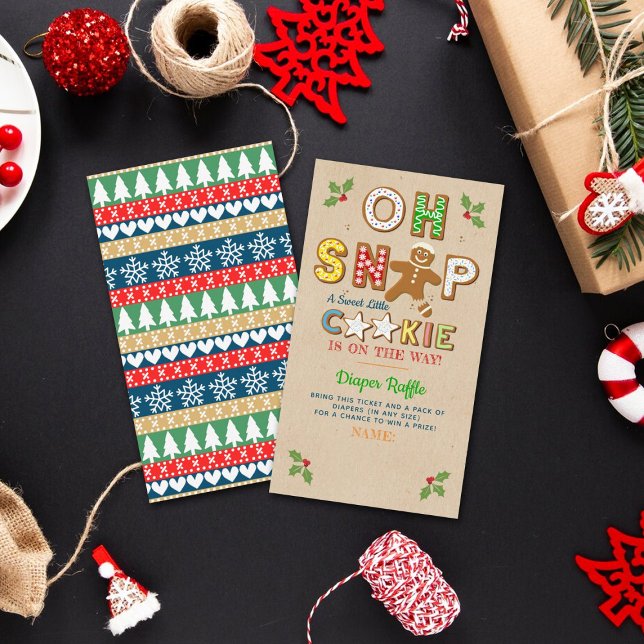 Carte D'accompagnement Oh ! Baby shower de pain d'épices (Créateur téléchargé)