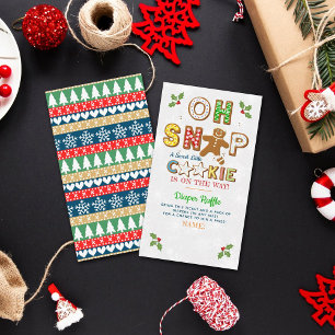 Carte D'accompagnement Oh ! Baby shower de pain d'épices