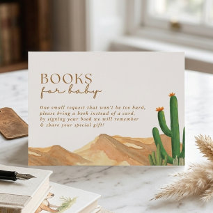 Carte D'accompagnement Oh Bébé Boho Sud-Ouest Désert Cactus Baby Shower