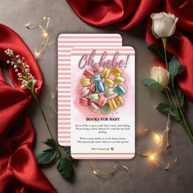 Carte D'accompagnement Oh bebe French Patisserie Baby shower (Créateur téléchargé)