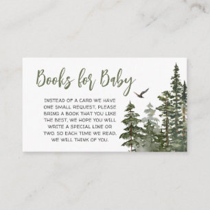 Carte D'accompagnement Oh Boy Lumberjack Baby shower Livres pour bébé