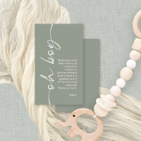 Oh Boy Sage Livres pour le Baby shower