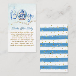 Carte D'accompagnement Oh Boy Theme Books For Baby Request Cards