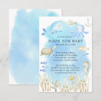 Oh Boy Under the Sea Baby shower Book for Baby