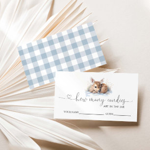 Carte D'accompagnement Oh Deer Baby shower Devine Combien De Candies
