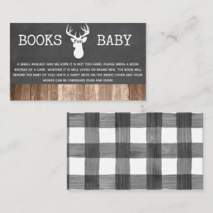 Carte D'accompagnement OH Deer Baby shower Livres pour Baby Card