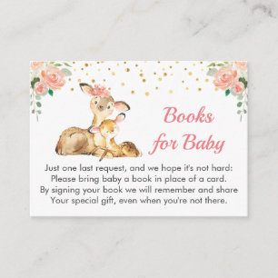 Carte D'accompagnement Oh Deer Baby shower Sprinkle Girl Demande de réser
