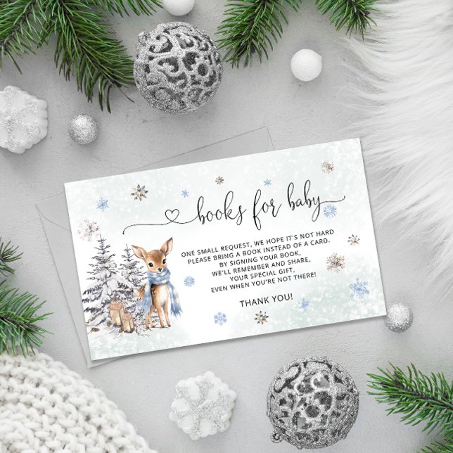 Carte D'accompagnement Oh Deer Livres Baby showers Pour Bébé (Créateur téléchargé)