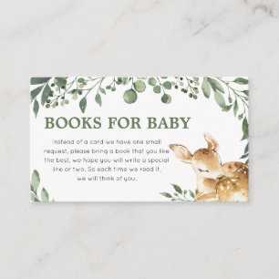 Carte D'accompagnement Oh Deer Livres Baby showers pour bébé
