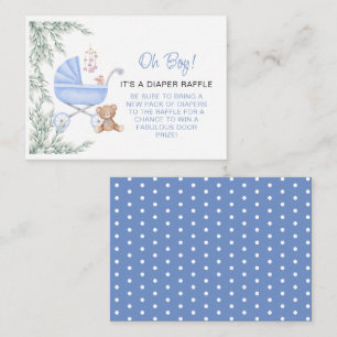 Carte D'accompagnement Oh Garçon Poussette Bébé Et Raffle Papier Mobile