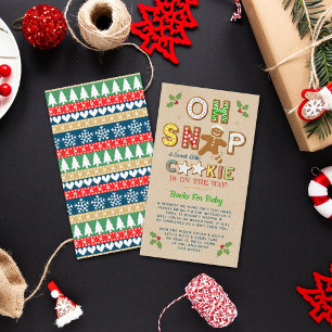 Carte D'accompagnement Oh, Snap ! Livre de Baby showers de biscuits en pa