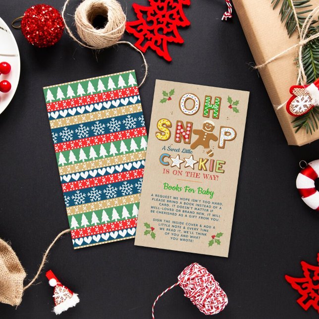 Carte D'accompagnement Oh, Snap ! Livre de Baby showers de biscuits en pa (Créateur téléchargé)