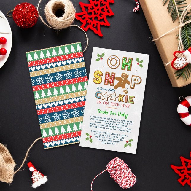 Carte D'accompagnement Oh, Snap ! Livre de Baby showers de biscuits en pa (Créateur téléchargé)