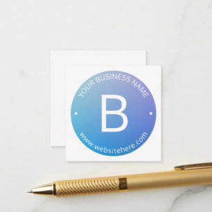 Carte D'accompagnement Ombre dégradé bleu et violet avec texte modifiable