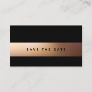 Carte D'accompagnement Ombré d'or, moderne Enregistrer la date