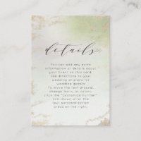 Ombre Spring Green Gold Foil Frost Détails du Mari