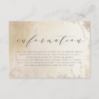 Ombre Yellow Gold Frosted Foil Information Mariage
