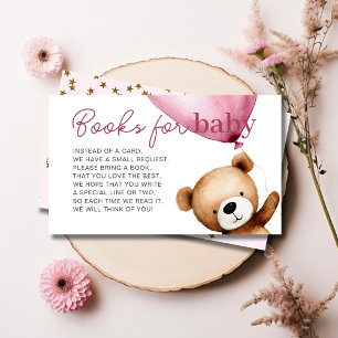 Carte D'accompagnement On peut attendre des livres de Baby shower pour fi