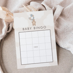 Carte D'accompagnement On Peut Attendre   Neutral Blue Baby Bingo Jeu