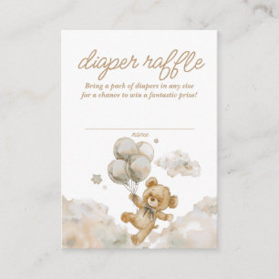 Carte D'accompagnement On Peut Attendre Neutre Barbe Bébé Raffle