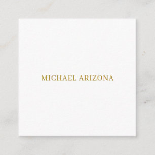 Carte D'accompagnement Or & Blanc Minimaliste Simple Moderne