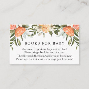Carte D'accompagnement Orange Cutie Livres pour Baby insert card