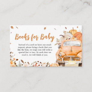 Carte D'accompagnement Orange Fall Citrouille Truck Books for Baby