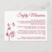 Orchidées florales minimales mesures de sécurité m