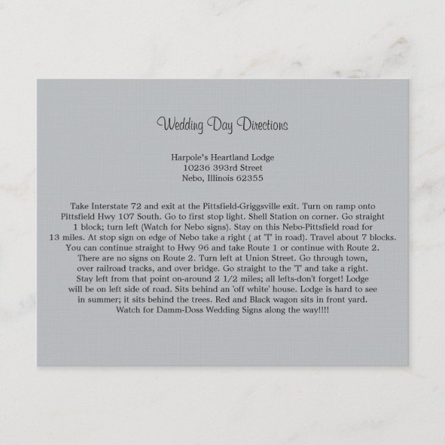 Carte D'accompagnement Orientations en gris doux (Devant)