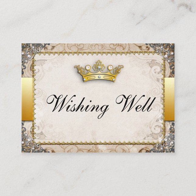 Carte D'accompagnement Ornat Fairytale Storybook Wishing Well Cards (Devant)