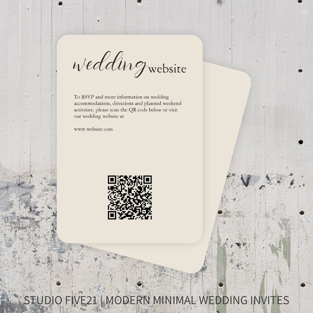 Carte D'accompagnement Os ・ Élégant Mariage moderne (Créateur téléchargé)