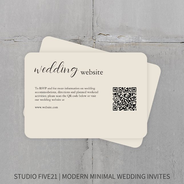 Carte D'accompagnement Os ・ Élégant Mariage moderne (Créateur téléchargé)