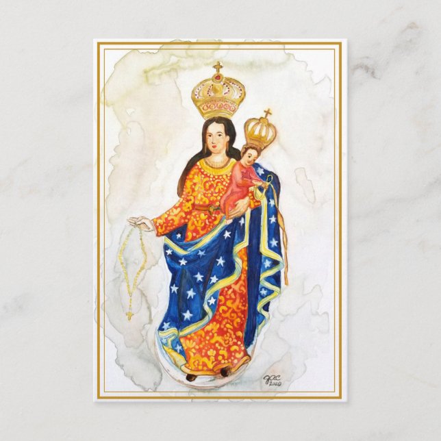 Carte D'accompagnement Our Lady of Las Lajas Prayer/Holy Card (Devant)