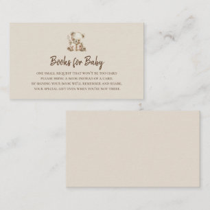 Carte D'accompagnement Ours de livre d'histoire   Livres pour Baby Insert