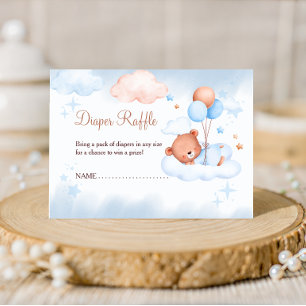 Carte D'accompagnement Ours en peluche Tirage au sort des couches sur Nua