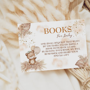 Carte D'accompagnement Ours Mignon à peine Attendre Livres Floraux Pour B