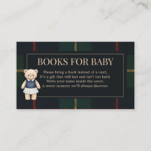 Ourson classique polo prépa plaid Baby Shower
