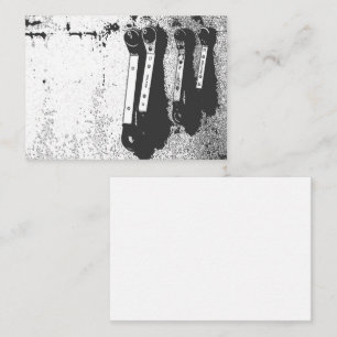 Carte D'accompagnement Outils Spanners Sentiment industriel mécanique