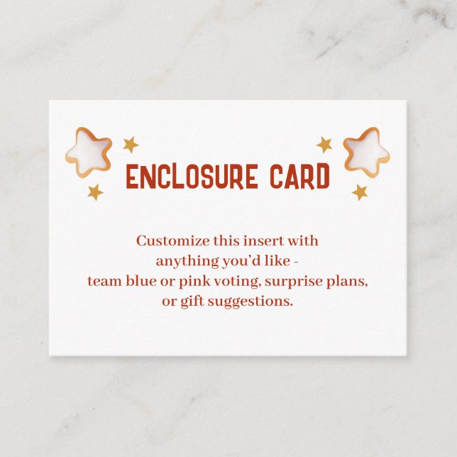 Carte D'accompagnement Pain d'épices Noël Rouge et blanc (Devant)