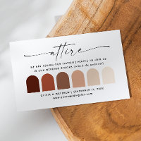 Palette de code vestimentaire en terracotta pour u