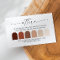 Palette de code vestimentaire en terracotta pour u