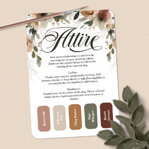 Carte D'accompagnement Palette de couleurs Mariage Ethereal Elegance