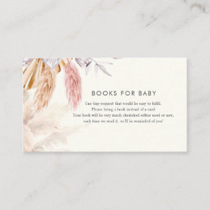 Carte D'accompagnement Pampas Grass Books for Baby shower Encape Card