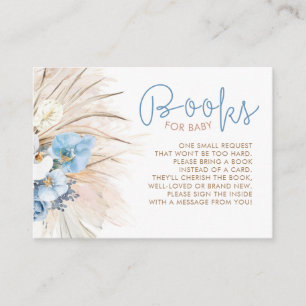 Carte D'accompagnement Pampas Grass Floral Livres Pour Baby Request