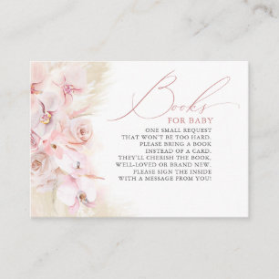 Carte D'accompagnement Pampas Grass Floral Livres Pour Baby Request