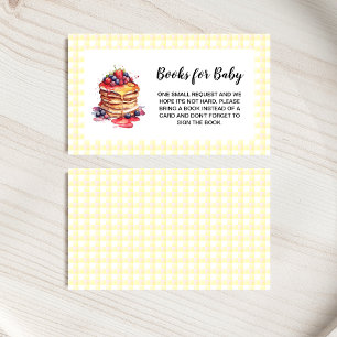 Carte D'accompagnement Pancakes En vichy Livres Plaid pour bébé