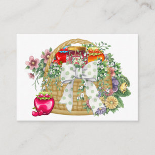 Carte D'accompagnement Panier de cuisine personnel pour entreprise / cart