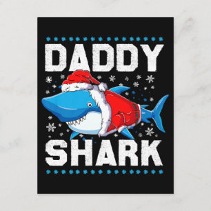Carte D'accompagnement Papa Requin Santa Fête des Pères