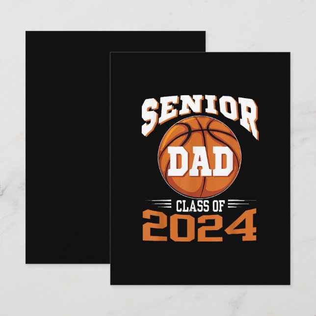 Carte D'accompagnement Papa Terminale Promotion 2024 (Devant / Derrière)