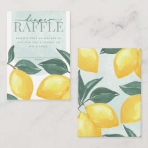 Carte D'accompagnement Papier citron citron et linges Raffin